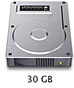 39 GB harddisk.