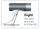 iSight. The eyes and ears of iChat AV.