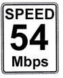 Hastighed på 54 Mbps