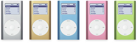 iPod mini-familie.