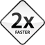2x faster