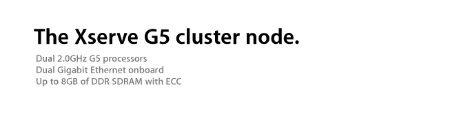 Xserve G5 cluster node